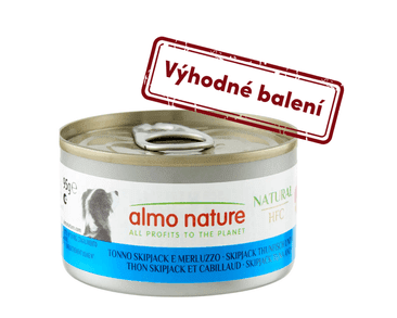 ALMO NATURE HFC NATURAL - TUNIAK A TRESKA 95G VÝHODNÉ BALENIE 24KS