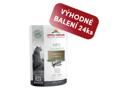ALMO NATURE HFC NATURAL PLUS - SARDINKY 55G VÝHODNÉ BALENIE 24KS