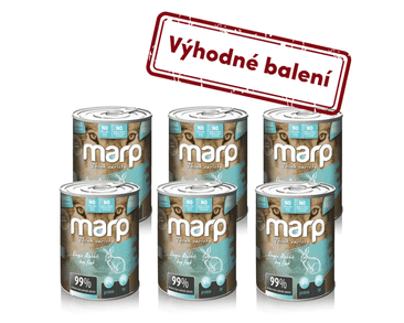 MARP VARIETY SINGLE KRÁLIK KONZERVA PRE PSOV 6X400G