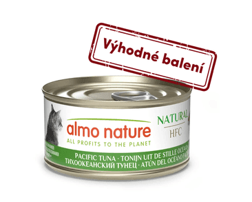 ALMO NATURE HFC NATURAL - PACIFICKÝ TUNIAK 70G VÝHODNÉ BALENIE 24KS