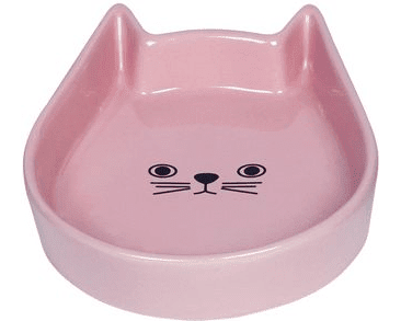 NOBBY KITTY FACE  KERAMICKÁ MISKA PRE MAČKU RUŽOVÁ 13X16X3CM