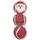 Nobby Vianočné tenisové loptičky santa 3ks 4,5 cm