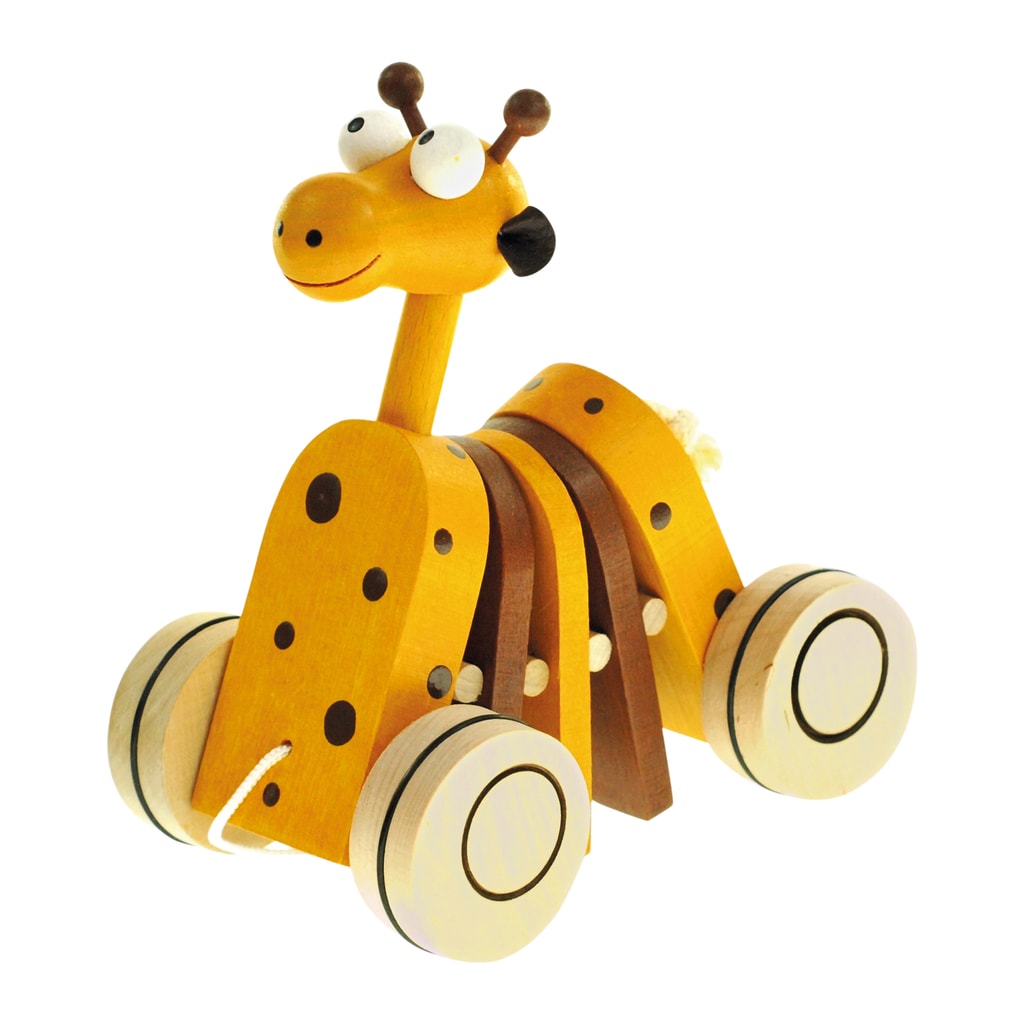 Tahací žirafa - Bino - Dřevěné tahací hračky - Dřevěné hračky, Hračky a hry  - Kdo si hraje, nezlobí - ABC Toys