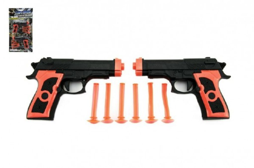 ABC Toys - Pistole 2ks na přísavky plast 15cm na kartě - Teddies - Dětské  zbraně - Hračky pro kluky, Hračky a hry - Kdo si hraje, nezlobí