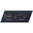 COBI 24333 Opel Rekord C Schwarze Witwe, 1:12, 1850 k