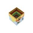 Kubus pyramida farma skládanka hranatá karton 10ks v krabici 15x14x14cm 12m+