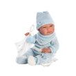 Llorens 73859 NEW BORN CHLAPEČEK - realistická panenka miminko s celovinylovým tělem - 40 cm