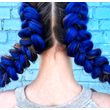 Vlasový příčesek - tmavě modrý