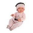 Llorens 84326 NEW BORN HOLČIČKA - realistická panenka miminko s celovinylovým tělem - 43 cm