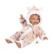 Llorens 63302 LITTLE BABY - realistická panenka miminko s měkkým látkovým tělem - 32 cm