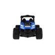 Auto RC buggy pick-up terénní modré 22cm plast 27MHz na baterie se světlem v krabici 30x14x16cm