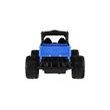 Auto RC buggy pick-up terénní modré 22cm plast 27MHz na baterie se světlem v krabici 30x14x16cm