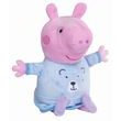 Peppa Pig 2v1 plyšový spinkáček hrající + světlo, modrý, 25 cm