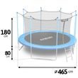 Zahradní trampolína 15ft/465cm s vnitřní sítí a žebříkem