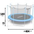 Zahradní trampolína 13ft/404cm s vnitřní sítí a žebříkem