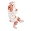 Llorens 63548 NEW BORN HOLČIČKA - realistická panenka miminko s celovinylovým tělem - 35 cm