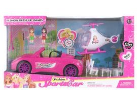 Auto pro panenky s vrtulníkem