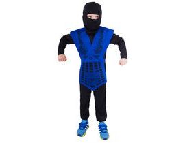 Dětský kostým modrý ninja (M)
