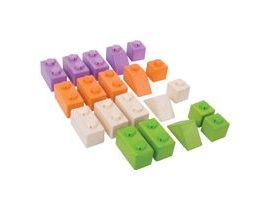 Bigjigs Baby Dřevěné Spojkostky - Basic set