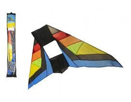 Drak létající nylon delta 183x81cm barevný v sáčku