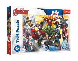 Puzzle Síla Avengers/Disney Marvel The Avengers 100 dílků 41x27,5cm v krabici 29x19x4cm