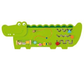 Dřevěná nástěnná hra - krokodýl