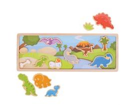 Bigjigs Toys magnetické puzzle dinosauři