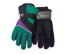 Dětské zimní rukavice Bella Accessori 9009-7 modrozelená