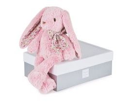 Doudou Histoire d´Ours Plyšová hračka růžový králíček 40 cm