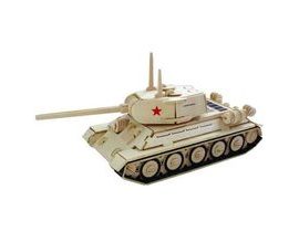 Woodcraft Dřevěné 3D puzzle tank T-34 P