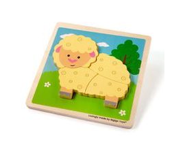 Bigjigs Toys Vkládací puzzle Ovečka