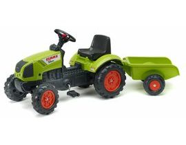 Traktor Claas Arion 410 s valníkem zelený