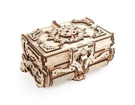 Ugears 3D dřevěné mechanické puzzle Starožitná šperkovnice