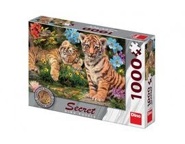 Puzzle Tygřici 12 skrytých detailů 1000 dílků 66x47cm v krabici 32x23x7,5cm
