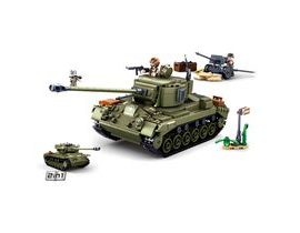 Sluban Army N38-B0860 Střední tank 2v1 a protiletecké dělo