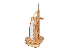 Woodcraft Dřevěné 3D puzzle Burdž al-Arab