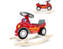 Dřevěné houpací auto Ricokids 785001 hasiči