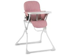 Vysoká židle Nuco bílá + růžová