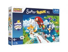 Puzzle Šťastný Sonic/Sonic The Hedgehog 160 XL Super Shape 60x40cm v krabici 40x27x6cm