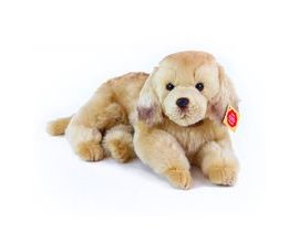 Plyšový pes zlatý retrívr ležící 32 cm ECO-FRIENDLY