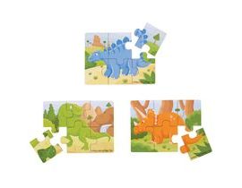 Bigjigs Toys puzzle 3v1 dinosauři