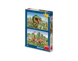 SOUBOJ DINOSAURŮ 2x48 Puzzle