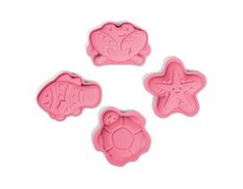 Bigjigs Toys Silikonové formičky růžové Coral