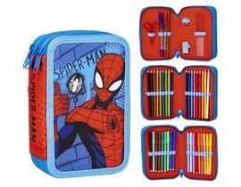 Školní penál třípatrový s náplní Neporazitelný Spiderman