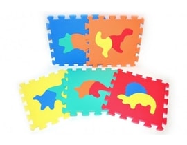 Pěnové puzzle Dinosauři 30x30cm 10ks v sáčku