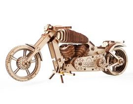 Ugears 3D dřevěné mechanické puzzle Motocykl