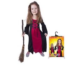 Dětský kostým bordó čarodějnice / Halloween (M) e-obal