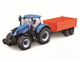 Bburago Farm Tractor s vlečkou 10 cm