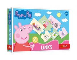 Hra Links skládanka Prasátko Peppa/Peppa Pig 14 párů vzdělávací hra v krabici 21x14x4cm