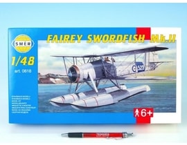 Model Fairey Swordfish Mk.2 26,4x29cm v krabici 34x19x5,5cm